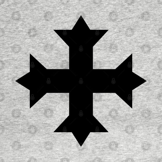Coptic cross (black) by PabloDeChenez